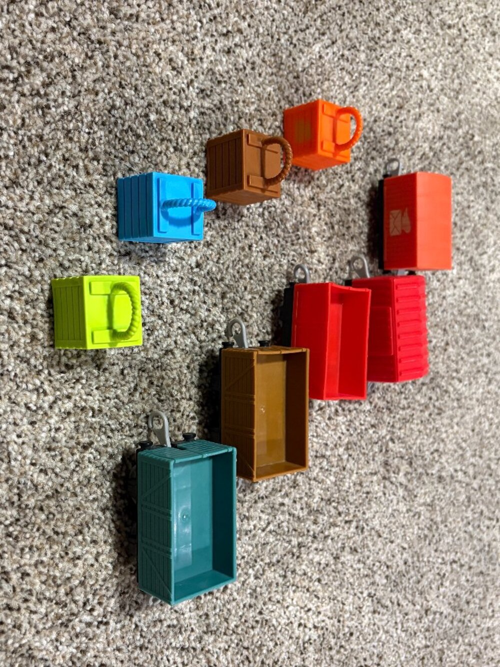 Thomas Friends TrackMaster Cargo Cars Crates Train Lot